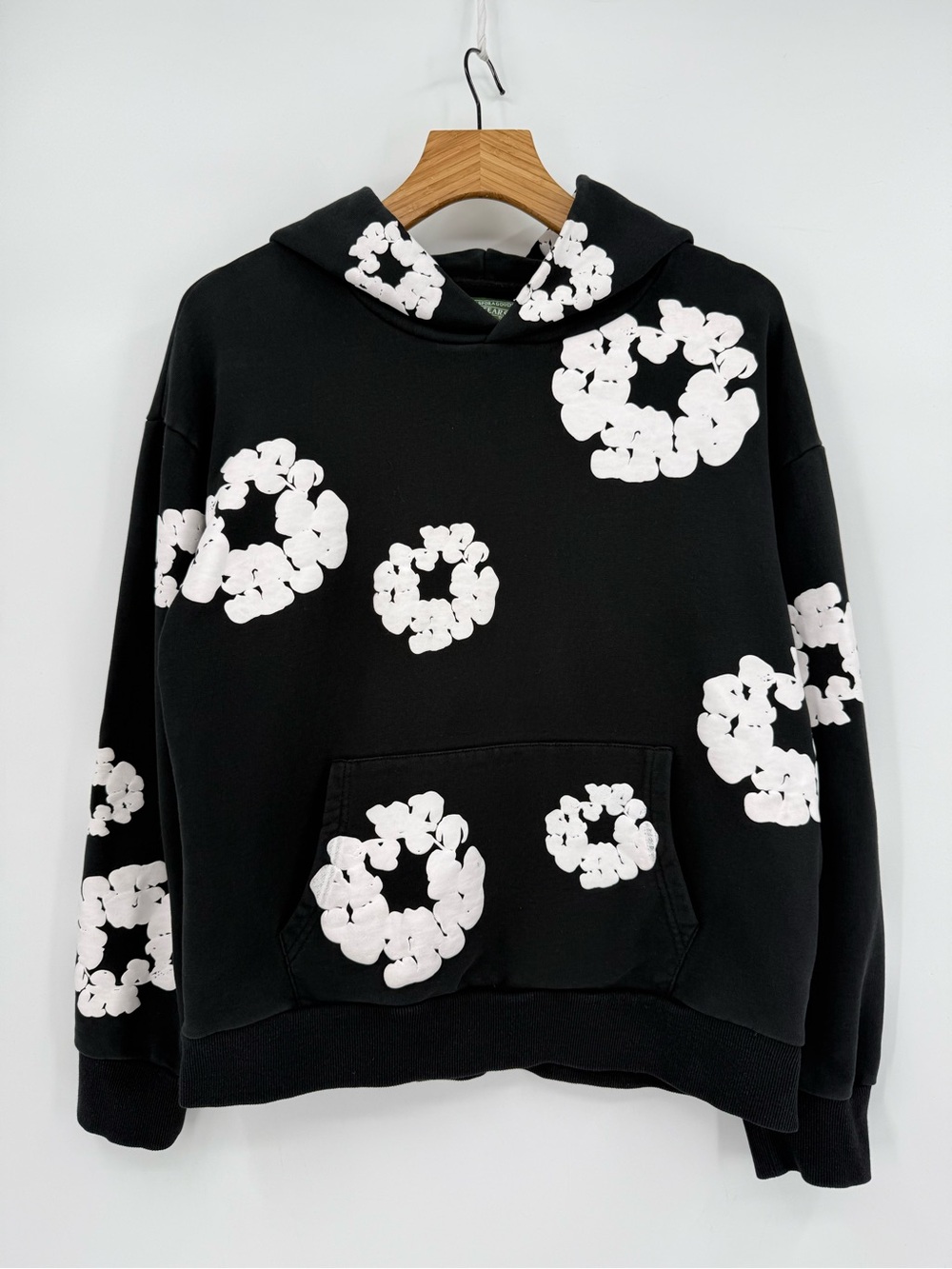 Denim Tears Cotton Wreath Hoodie Black Size M